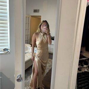 REVELRY Veronica Dress (Honey Beige) Size 4